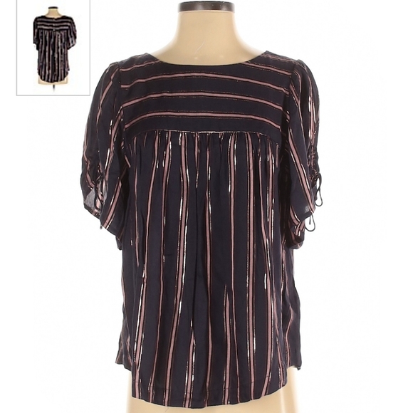 Anthropologie oversized striped blouse - Picture 1 of 5